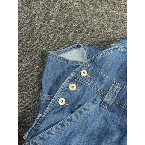 New Dickies Overalls Bibs Women 18 Blue Denim Straight Leg Relaxed Fit Carpenter - Picture 6 of 11